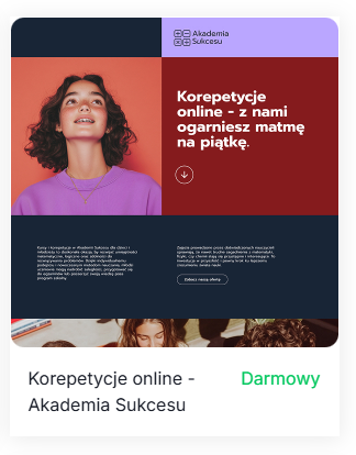 szablon korepetycje korepetytor dla nauczyciela