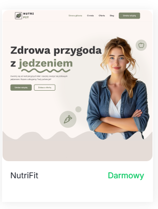 szablon stron dietetyk fit