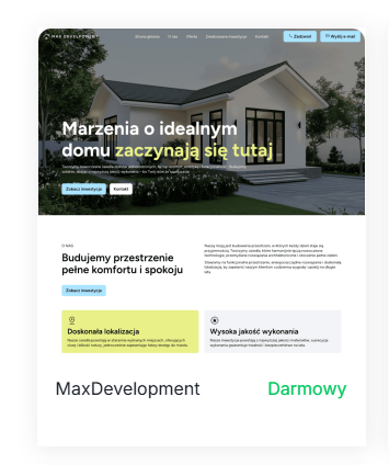 szablon strony internetowej agencja nieruchomosci