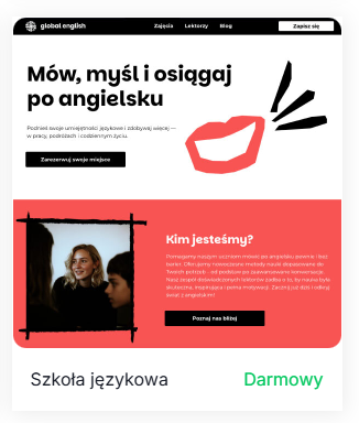 szablon www strony dla szkoly jezykowej